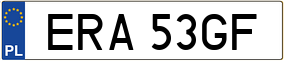 Trailer License Plate